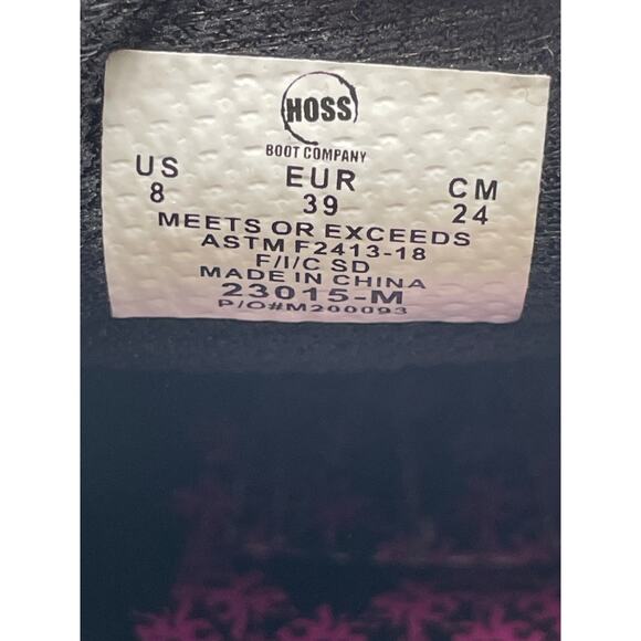 HOSS Mary Black MT23015 Women's NEW Composite-Toe Work Shoe Black US Size 8 - Picture 10 of 11